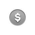 coin, Dollar DarkGray icon