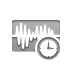 Audio, Clock, wave DarkGray icon
