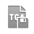 File, Format, Tga, Diskette Gray icon