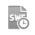swf, File, Clock, Format DarkGray icon
