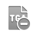 Format, delete, Tga, File DarkGray icon