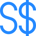 Money, Business, Currency, commerce, exchange, Singapore Dollar, Bank, singapore DodgerBlue icon