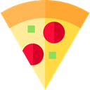 Italian Food, junk food, Pizza, food, Fast food, Unhealthy, Pizzas SandyBrown icon