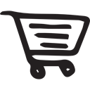 commerce, Supermarket, Shopping Store, shopping cart, online store Black icon