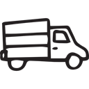 Trucks, travel, truck, Transports, transport, transportation, Logistics Delivery, Delivery, Movement, travelling Black icon