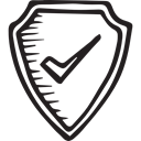 shield, security, secure, Antivirus, defense Black icon