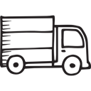Logistics Delivery, transportation, Movement, truck, transport, travelling, Transports, Trucks, travel Black icon