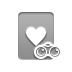 Hearts, Game, card, Binoculars DarkGray icon