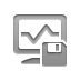 monitor, Diskette, network Gray icon