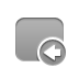 rounded, Left, Rectangle DarkGray icon
