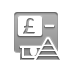 pound, Atm, pyramid Gray icon