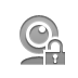 Webcam, Lock, open DarkGray icon