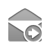 open, right, envelope Gray icon