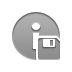 Diskette, Info Gray icon