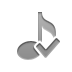 music, Note, eighth, checkmark Gray icon