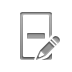 pencil, off, switch Gray icon
