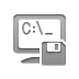 terminal, Diskette Gray icon