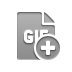 Format, File, Gif, Add DarkGray icon