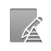 Edit, pyramid DarkGray icon