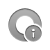 round, Info Gray icon