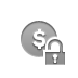 Lock, Dollar, coin, open DarkGray icon