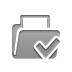 File, checkmark Gray icon