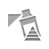 pyramid, Spray Gray icon