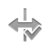 horizontal, checkmark, Flip Gray icon