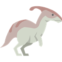 Parasaurolophus, Wild Life, Herbivore, Animals, dinosaur, Extinct Black icon