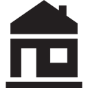 real estate, Home, house, buildings, Page Black icon
