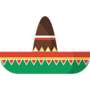 Mexican Hat, fashion, traditional, Mariachi, moustache Black icon