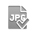 Format, File, jpg, checkmark Gray icon