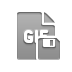 Diskette, File, Format, Gif Gray icon