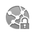 network, open, Lock DarkGray icon