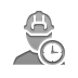 Clock, operator Gray icon
