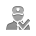 Watchman, checkmark Gray icon