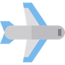 Plane, Aeroplane, transport, airplane, flight, Airport Black icon