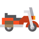Vespa, Motorcycle, transport, Scooter, Motorbike Black icon