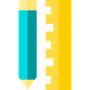 pencil, ruler, Tools And Utensils, tool, Edit, settings Black icon