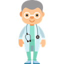 Occupation, people, Avatar, Business, user, profile, doctor Black icon