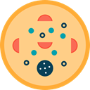 food, slice, dough, piece, Italian Food, Pizza Khaki icon