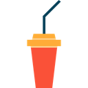 Take Away, food, straw, Paper Cup, soda, Soft Drink Black icon