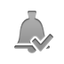checkmark, bell Gray icon