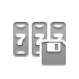 Diskette, slot, machine Gray icon