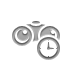 Binoculars, Clock Gray icon