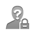 Lock, anonymous Gray icon