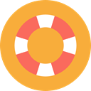 Floating, help, security, Tools And Utensils, lifebuoy, lifeguard, Lifesaver, Float SandyBrown icon