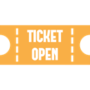 entertainment, tickets, pass, Ticket, show SandyBrown icon