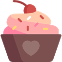 cupcake, food, Bakery, Dessert, Wedding Cake, sweet, birthday DimGray icon