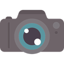 Camera, photo, photograph, photography, technology, photo camera DimGray icon
